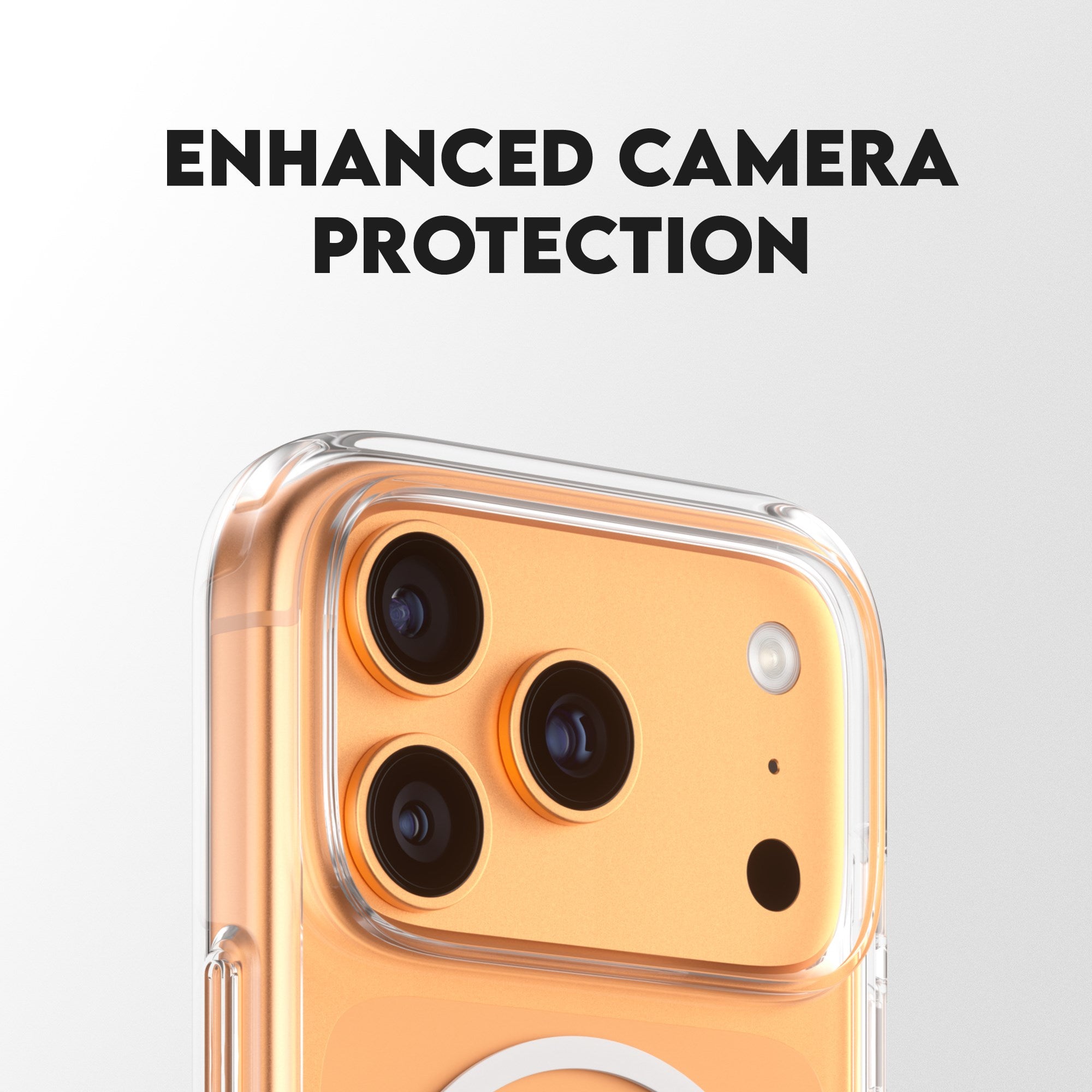 CARE by PanzerGlass® Flagship Case Transparent Urban Explorer m. Weiß MagSafe iPhone 17 Pro